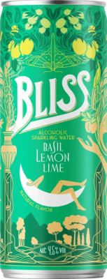 Bliss Hard Seltzer Basil Lemon Lime / 6 dósir