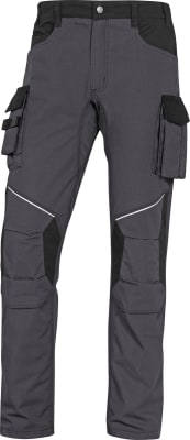 Delta Plus MACH2 CORPORATE WORKING TROUSERS IN RIPSTOP POLYESTER COTTON GREY/BL M2 CORPO V2 TROUS XXL