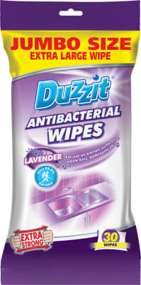 Duzzit Bakteríudrepandi blautþurrkur með lavender 30 stk