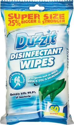 Duzzit sótthreinsandi blautþurrkur 50 stk í pakka