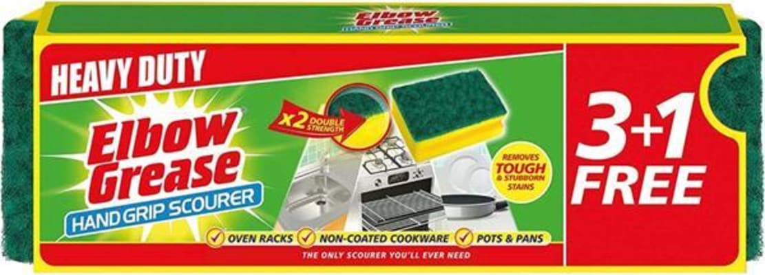 Elbow Grease kraftmikill svampur með haldi 4 stk í pakka