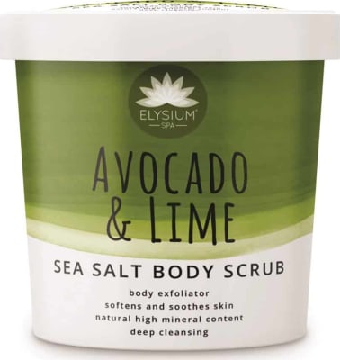 Elysium Spa Sjávarsalts líkamsskrúbbur Avacado & Lime 200 gr