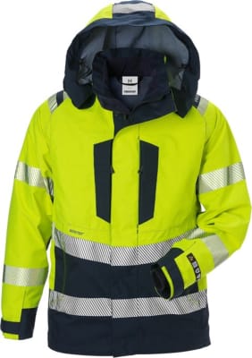 Fristads Hitaþolin úlpa Gore-Tex HiViz gul/navy
