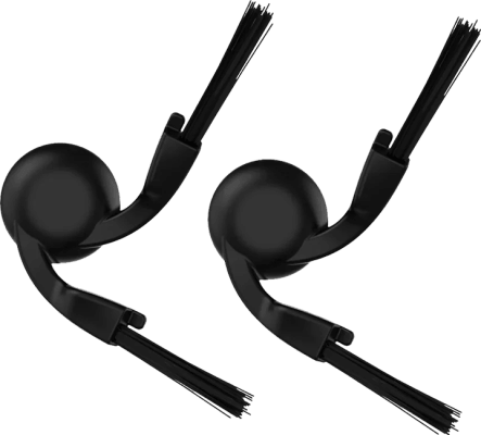 Hliðarbursti vínil (svartur) 2stk/pk - Xiaomi Robot Vacuum S40 / S40 Pro / 5 / 5 Pro