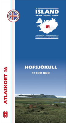 Hofsjökull 1:100 000 - Atlaskort 16