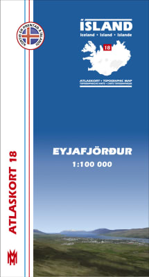Eyjafjörður 1:100 000 - Atlaskort 18
