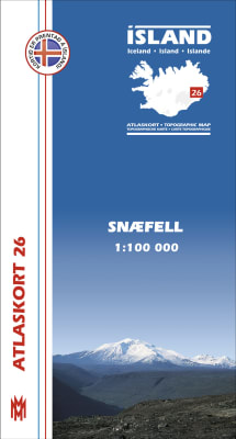 Snæfell 1:100 000 - Atlaskort 26