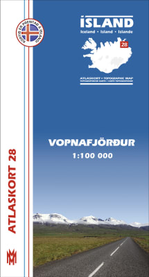 Vopnafjörður 1:100 000 - Atlaskort 28