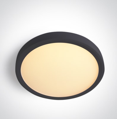 LED slim plafo Black