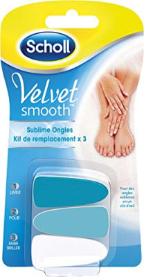 Velvet smooth aukapúðar í naglasnyrtitæki