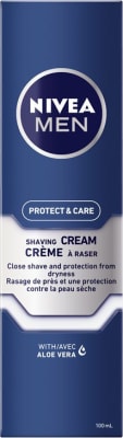 Nivea Men Protect & Care rakkrem í 1 pakka (1 x 100 ml) með rjómakenndu froðu fyrir mildan rakstur, húðvænt rakkrem fyrir karla