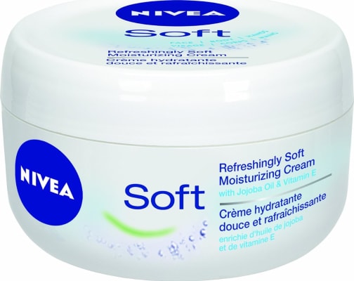 Nivea Soft mjúkt rakagefandi krem fyrir andlit líkama og hendur 200 ml