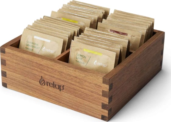 Retap freyðitöflur í viðarkassa - 24 stk í kassa