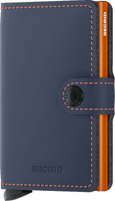 Secrid Miniwallet - Matte Nightblue/Orange