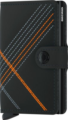 Secrid Miniwallet - Stitch Linea Black/Orange