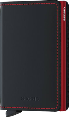 Secrid Slimwallet - Matte Black/Red