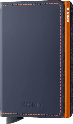 Secrid Slimwallet - Matte Nightblue/Orange