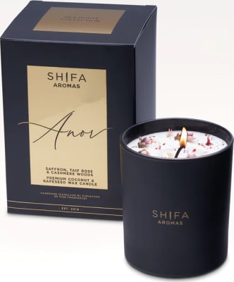 Shifa Aromas Anor ilmkerti í svörtu glasi 30 cl