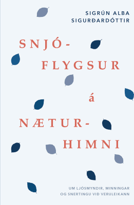 Snjóflygsur á næturhimni
