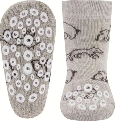 Sokkar með skriðdoppum Beige Melange