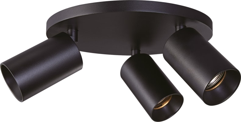 spotOn 3 Gu10 svartur hring