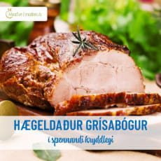 Hægeldaður grísabógur í spennandi kryddlegi