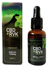 Premium CBD Olía / 24% 7200mg Stór / 30ml / Mintu