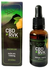 Premium CBD Olía / 24% 7200mg Stór / 30ml / Sítrónu