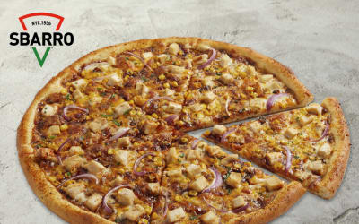 BBQ chicken pizza