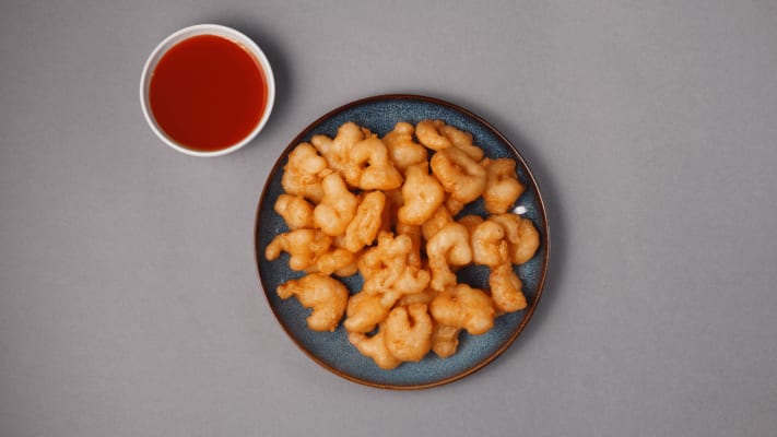 4. Djúpsteiktar rækjur