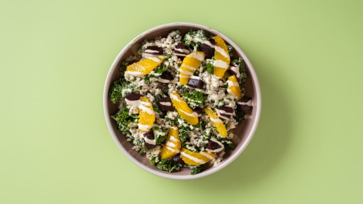 VEGAN Beet Barley Salad