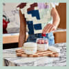 Porter glerkrukka – Terrazzo Cream