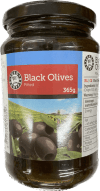 E.s ólífur svartar 365 gr