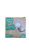 The Eco Gang endurnýtanlegar bambusskífur 20 stk