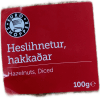 Heslihnetur, hakkaðar