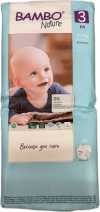 Bambo Nature bleyjur stærð 3 (4–8 kg) 52 stk