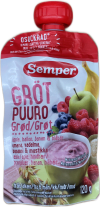 Semper Grautur epli, hindber, banani & bláber 120 g