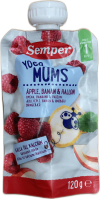 Semper Yogo Mums Epli, Banani og Hindber 120 g