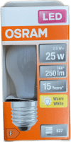 OSRAM LED Star Classic P 25 E27 2,5W (25W) 2700K hlýhvít 250 lm 1 stk