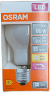 OSRAM LED Superstar Classic A60 E27 7W dimmarstillanleg 2700K 806 lm