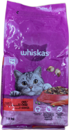 Whiskas þurrfóður fyrir fullorðna ketti með nautakjöti 1900 g