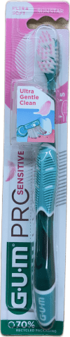 GUM Pro Sensitive Ultra Gentle Clean tannbursti, ofurmjúkur, 1 stk