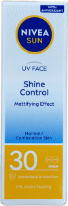 NIVEA Sun UV andlit, glansstjórnun, mattandi áhrif SPF 30, 50 ml