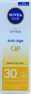 Nivea Sun UV andlits sólarvörn and-öldrun Q10 SPF 30 fyrir venjulega/þurra húð 50 ml