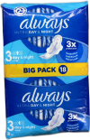 Always Ultra Dag & Nótt ilmandi dömubindi með vængjum 18 stk
