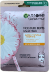 Garnier SkinActive Moisture Bomb blaðmaski, ofurrakagefandi + róandi, 28 g