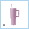 Sérmerktur stálbrúsi með röri 1200ml – 13 litir