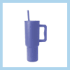 Sérmerktur stálbrúsi með röri 1200ml – 13 litir