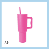 Sérmerktur stálbrúsi með röri 1200ml – 13 litir