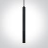 8W COB LED Black body Brass reflector pendant